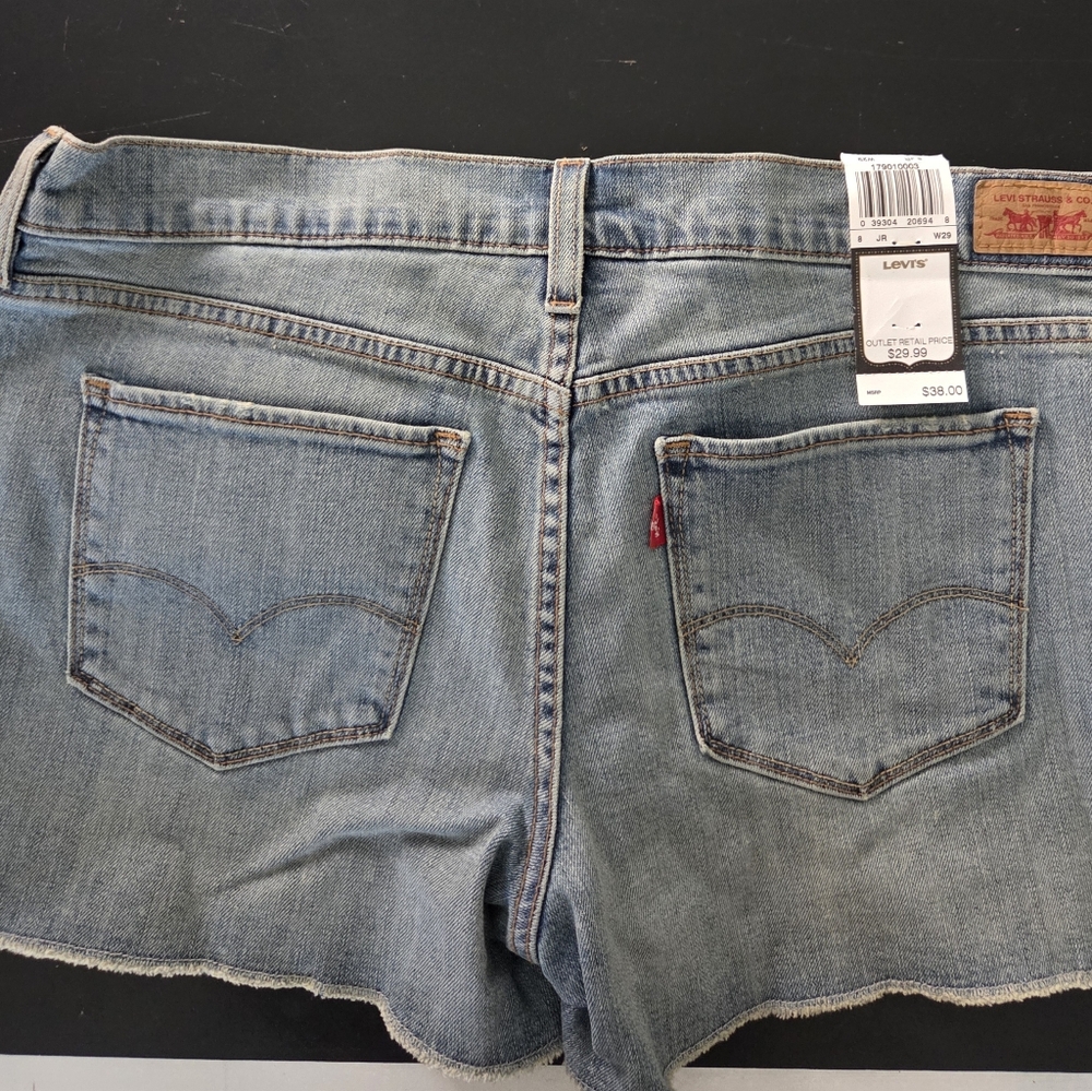 Levi's Classic Blue Denim Cutoff Shorts